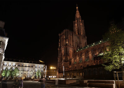 Mise en lumière de la cathédrale de Strasbourg